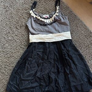 Yoana Baraschi Black and Gray Casual Dress